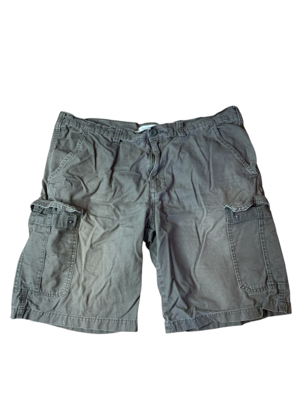 3/$15 Denver Hayes Men’s Gray/brown Cargo Shorts - 100% Cotton - Size 38
